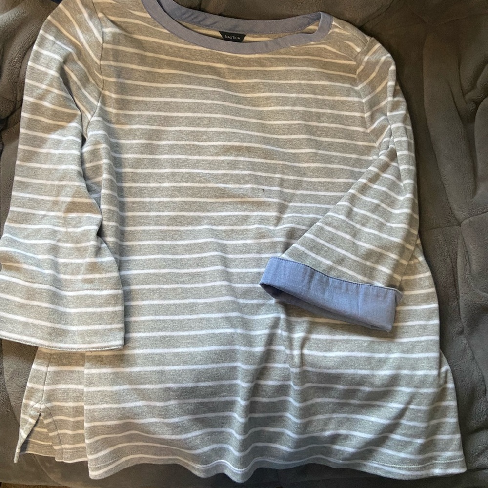 Grey Striped Shirt